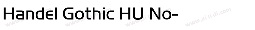 Handel Gothic HU No字体转换